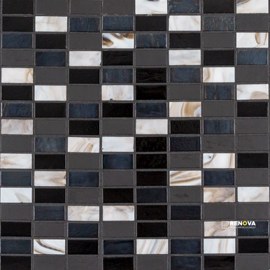 WAIMEA 5/8" STACK BRICK BLEND MOSAIC 12.25" X 12.25" - SA990092 - SA990092 - 5