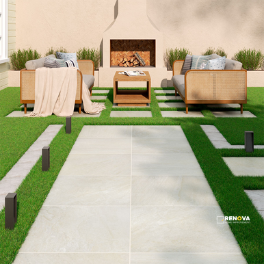 ARTERRA LEGIONS PAVER QUARTZ WHITE 24X24 ( 8 SF PER BOX ) - 5
