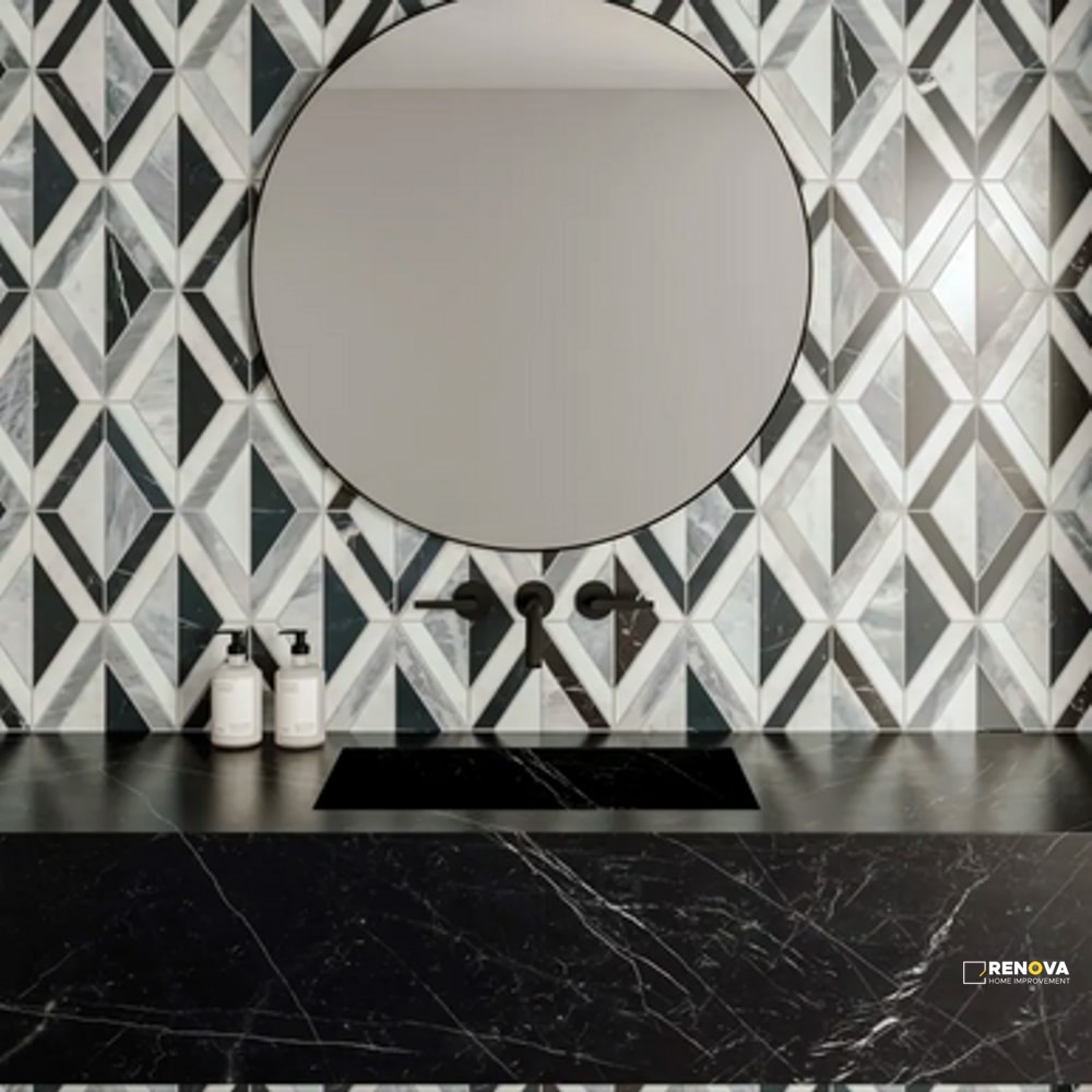 MODNI ARLO BLEND MOSAIC HONED 10-1/8" X 15-7/8"