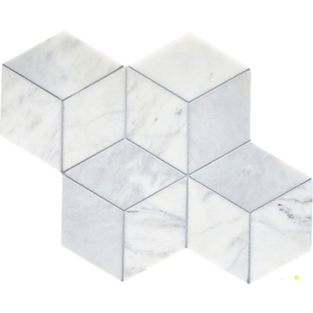 CALACATTA GRIS HONED RHOMBOID MOSAIC - 2
