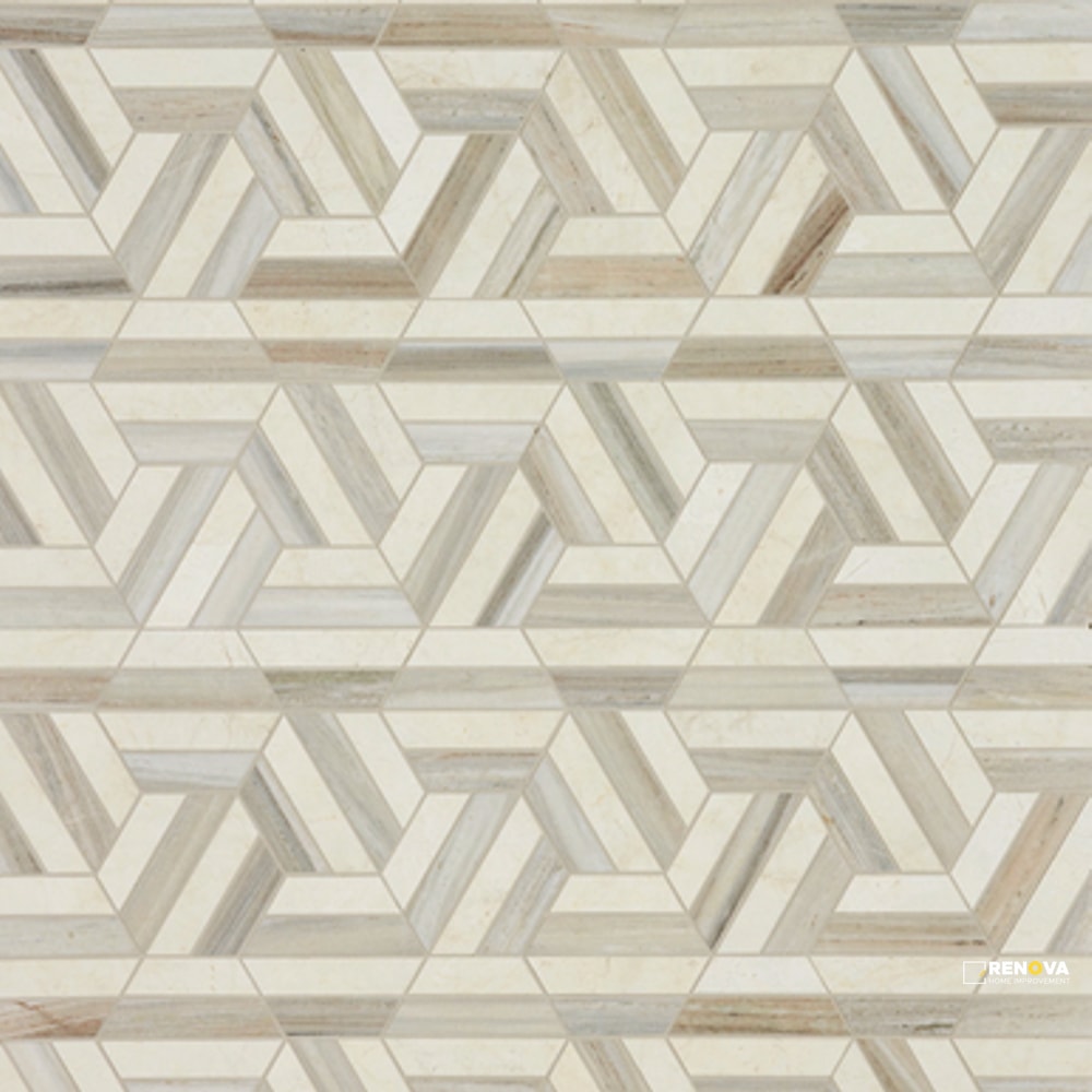 CREMA/SKY HONED PRISM MOSAIC - 6