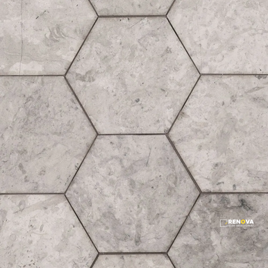 CHAPTER 18 - ROTUNDA TUNISIAN GREY FIELD TILE HEX 5" X 5-7/8"