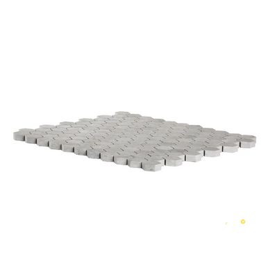 CHAPTER 18 - ROTUNDA TUNISIAN GREY 1" HEXAGON MOSAIC ON 10-3/4" X 11-3/8" - FLOJEF537 - 3