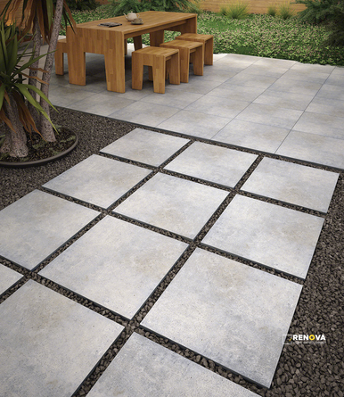 ARTERRA PAVER BETON GREY 24X24X2CM ( 8 SF PER BOX ) - 2