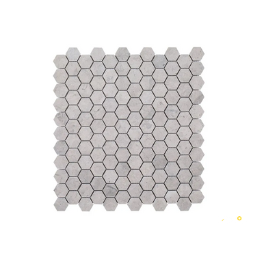 CHAPTER 18 - ROTUNDA TUNISIAN GREY 1" HEXAGON MOSAIC ON 10-3/4" X 11-3/8" - FLOJEF537 - 2