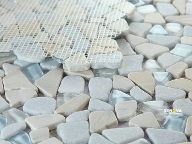 PEBBLE MARINA MOSAIC 12" X 12" - 2