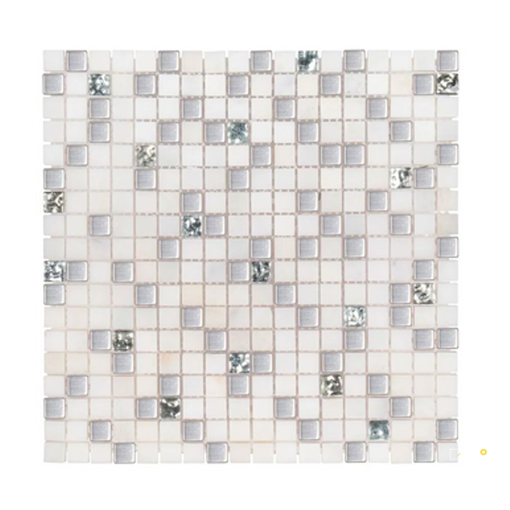 CHAPTER 3 - STREAM STONE PLATNIUM PATTERN MOSAIC 11-3/4" X 11-3/4" - 6
