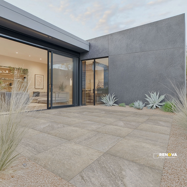 ARTERRA PAVER QUARTZ SILVER 24X24X2CM ( 8 SF PER BOX ) - 3