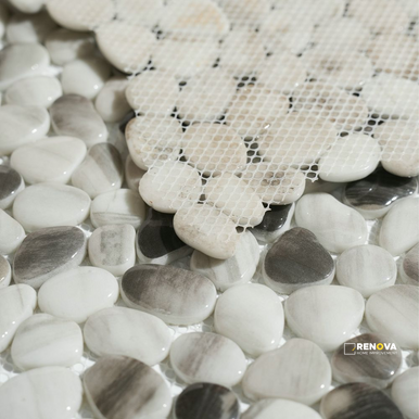 ART PEBBLE GREY MOSAIC 12" X 12" - 3