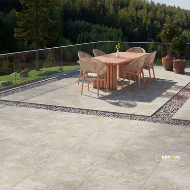 ARTERRA PAVER TREVI SILVER 24X24 2CM - 2