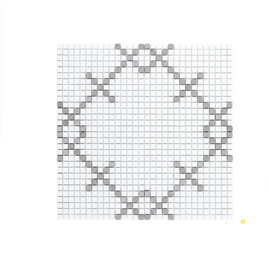 CHAPTER 18 - ROTUNDA TUNISIAN GREY AUGUSTA MOSAIC ON 12-5/8" X 12-5/8" - 2