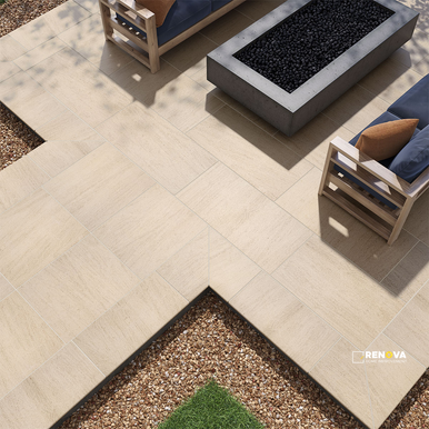 ARTERRA PAVER LIVINGSTYLE BEIGE 24X48X2CM ( 8 SF PER BOX ) - 3