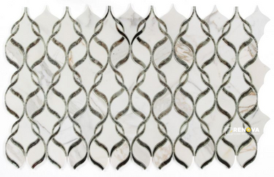 PRESTIGE MIRROR CALACATTA MOSAIC 7.25" X 11.75" - 4