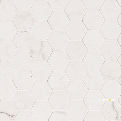 BRIGHTON GREY 2X2 HEXAGON MATTE MOSAIC ( 7.36 SF PER BOX )