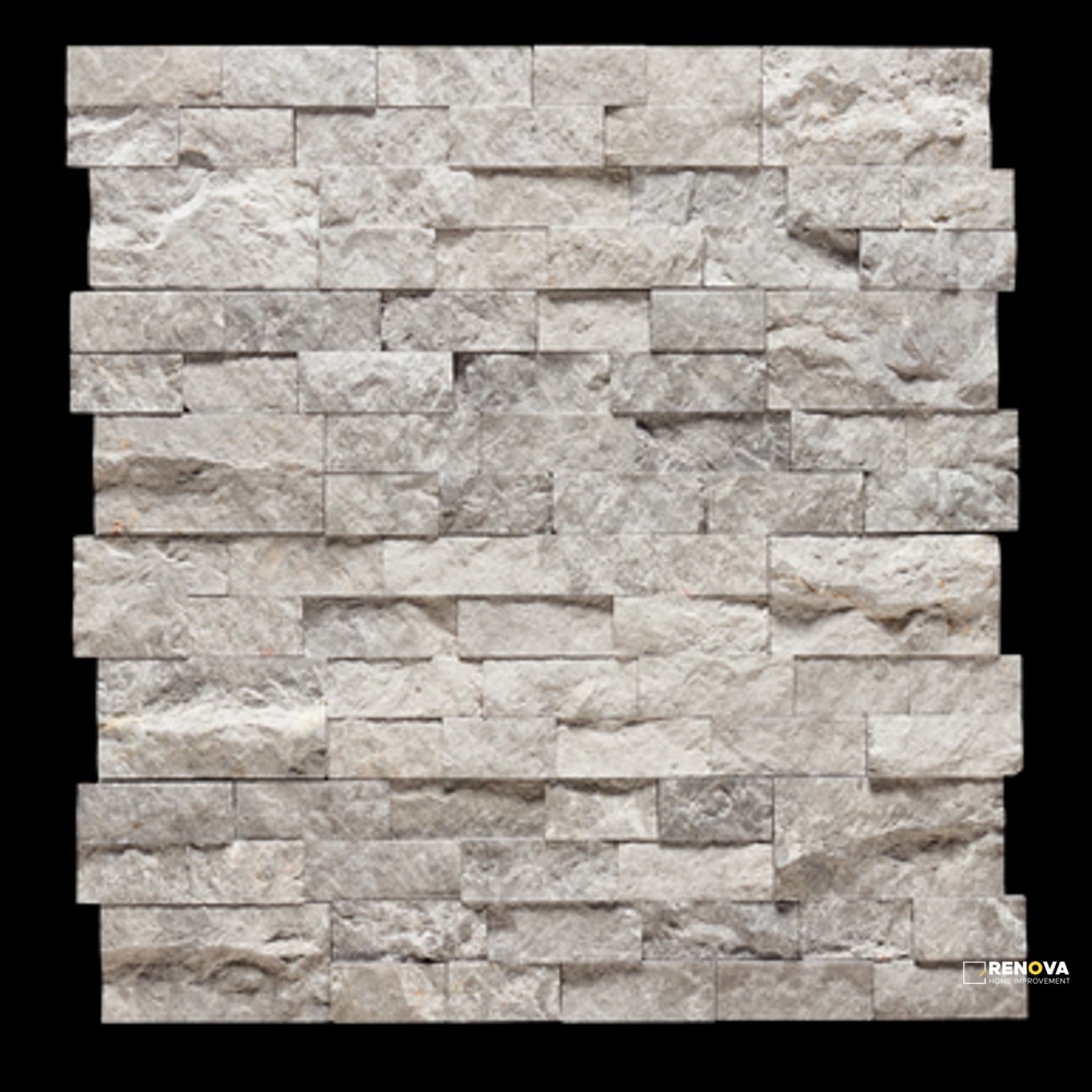 TERRA MARINE SPLIT FACE 3D STACKED STONE 5-7/8" X 24"