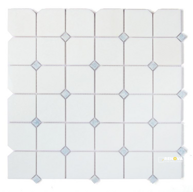 CLIPPED CRYSTAL OCEAN MOSAIC 11.75" X 11.75"