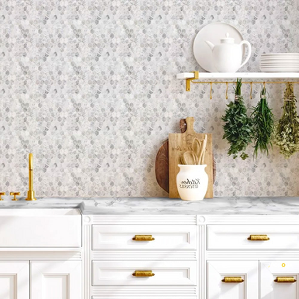 TWINKLE WHITE MOSAIC 11.75" X 10.875" - SA82039 - SA82039