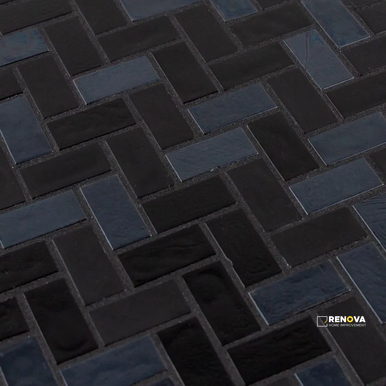 WAIMEA 5/8" HERRINGBONE MOSAIC 11" X 10.625" - SA990093 - SA990093 - 3