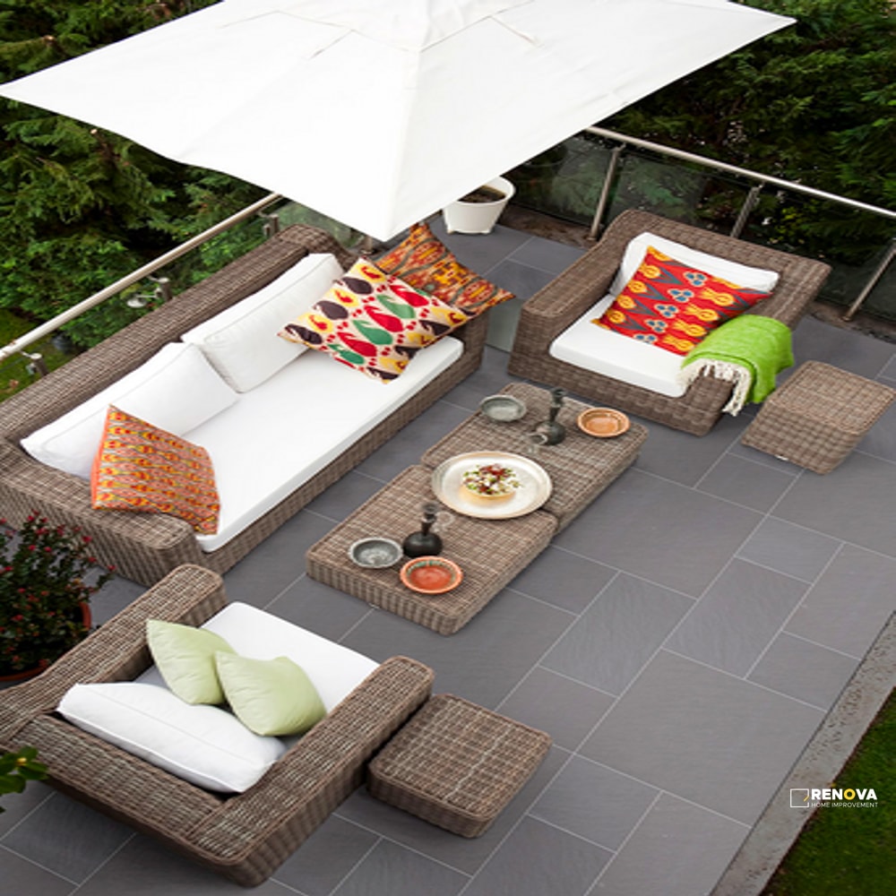 ARTERRA PAVER BLUE STONE 24X24X2CM ( 8 SF PER BOX ) - 3