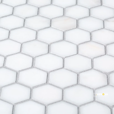 CHAPTER 18 - ROTUNDA DOLOMITE 1" HEXAGON MOSAIC ON 10-3/4" X 11-3/8" - FLOJEF504 - 2