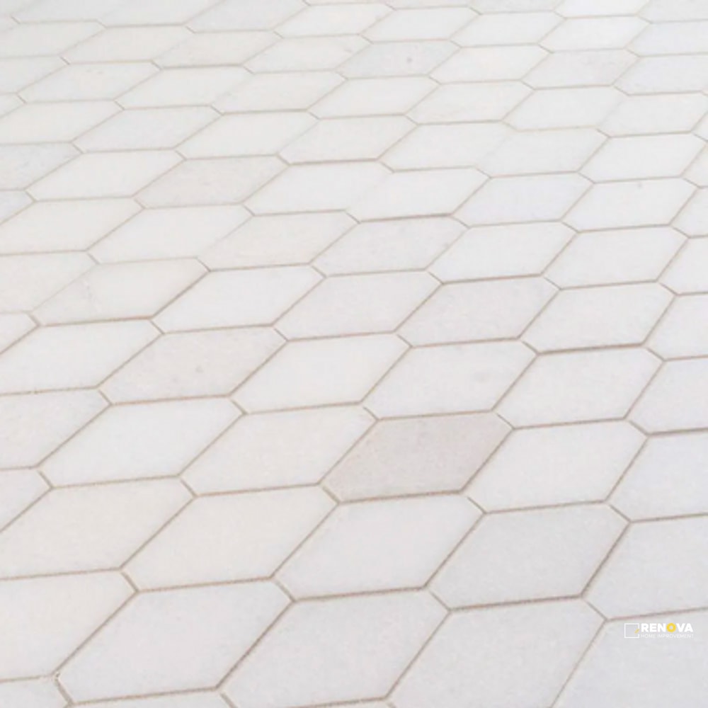 CHAPTER SPEC09 - SOLEMN THASSOS HONED MOSAIC 10-3/4" X 12-1/8" - 2
