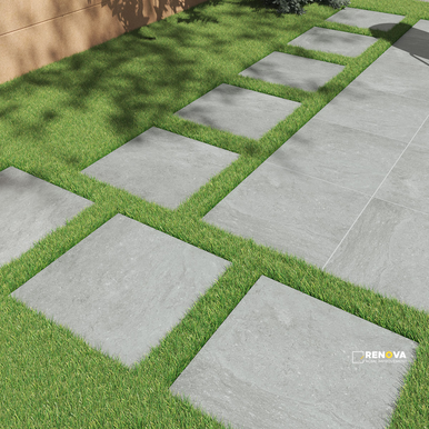 ARTERRA PAVER VULKON GREY 24X24X2CM ( 8 SF PER BOX ) - 4
