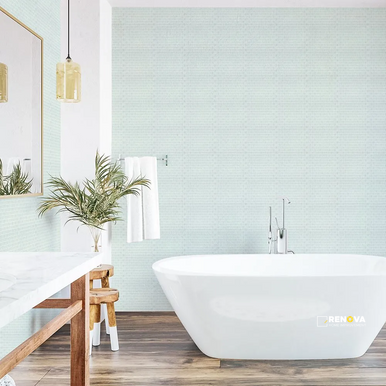 CHAPTER ES - ESSENTIALS MINT BRICK GLASS MOSAIC 11.75" X 11.625" - FLOJEF755