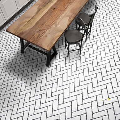 GEOMETRO 2.0 GLASS MATTE HEXAGON MOSAIC 15" X 11" - 6