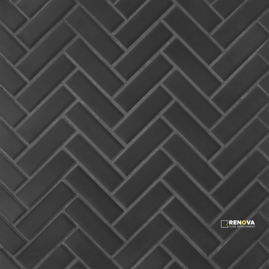 LE CAFE MATTE HERRINGBONE MOSAIC 1" X 3" - 3
