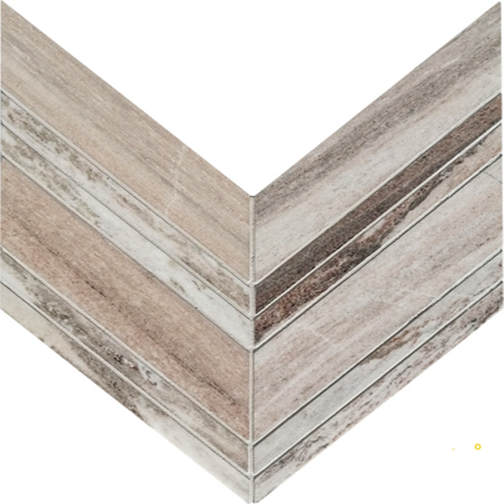 SKYLINE HONED LARGE CHEVRON MOSAIC