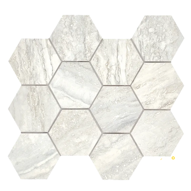 INVICTUS VEIN CUT MATTE HEXAGON MOSAIC 4" - 3