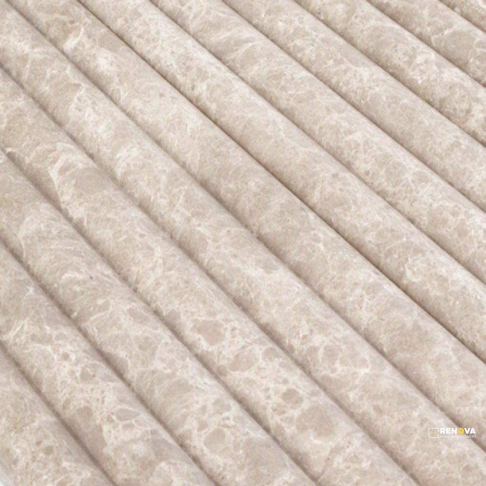 CHAPTER 19 - EUROPEAN COUNTRYSIDE FLUTED VENETIAN BEIGE FIELD TILE 6" X 12" - 2