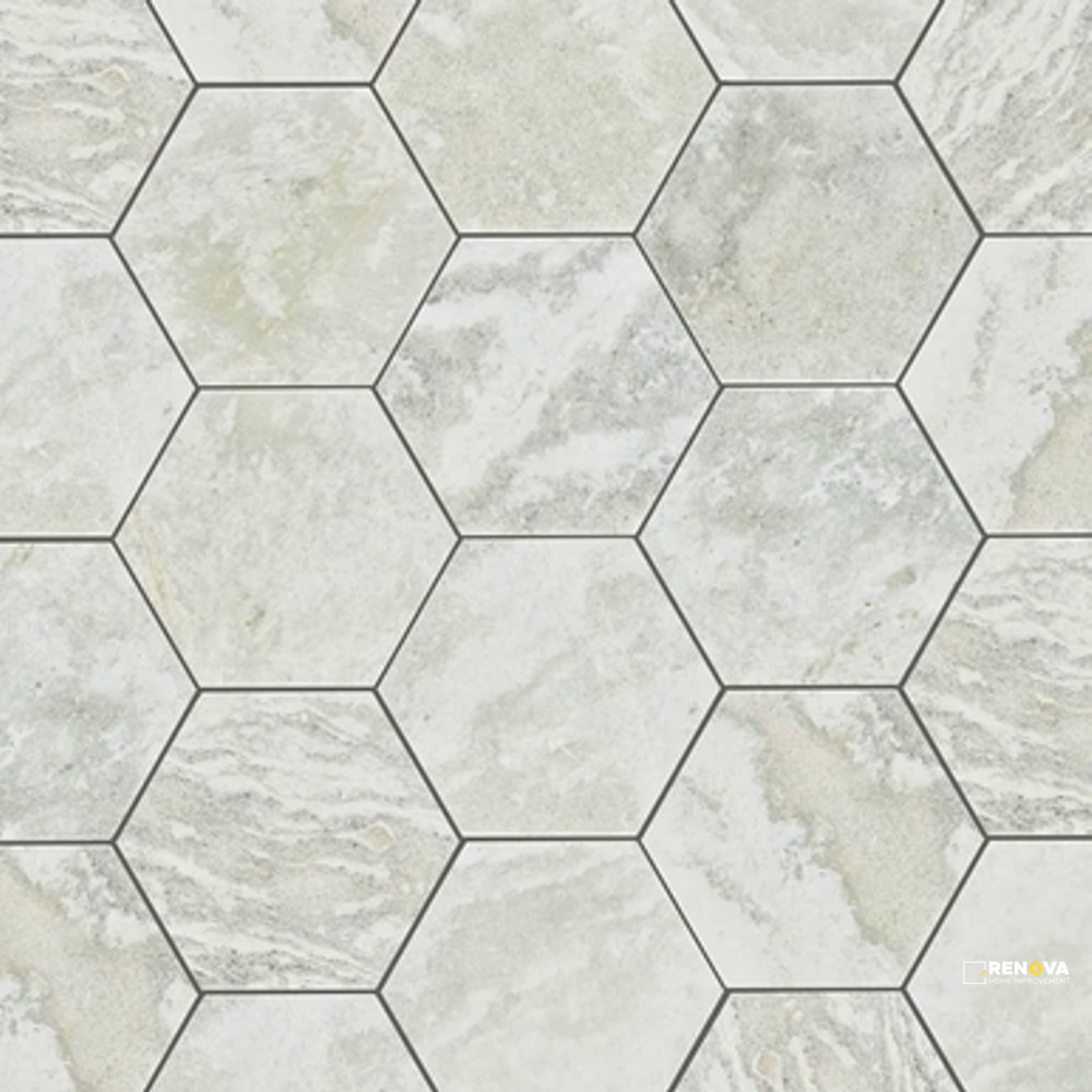 JADE SATIN HEXAGON 8" - 2