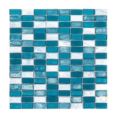 KOTOR 5/8" STACK BRICK BLEND MOSAIC 12.25" X 12.25" - SA990073 - SA990073