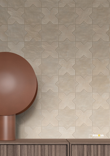 CLAYMONT STAR FIELD TILE 6.5" - 3
