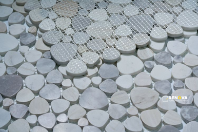 APHRODITE COASTAL HONED MOSAIC 12" X 12" - 2