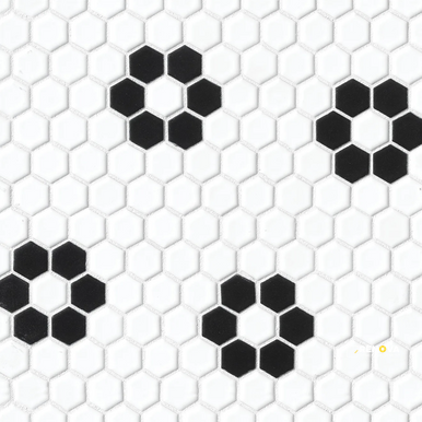 LE CAFE MATTE MOSAIC DECO DESIGN 2 - 1" X 1" - 2