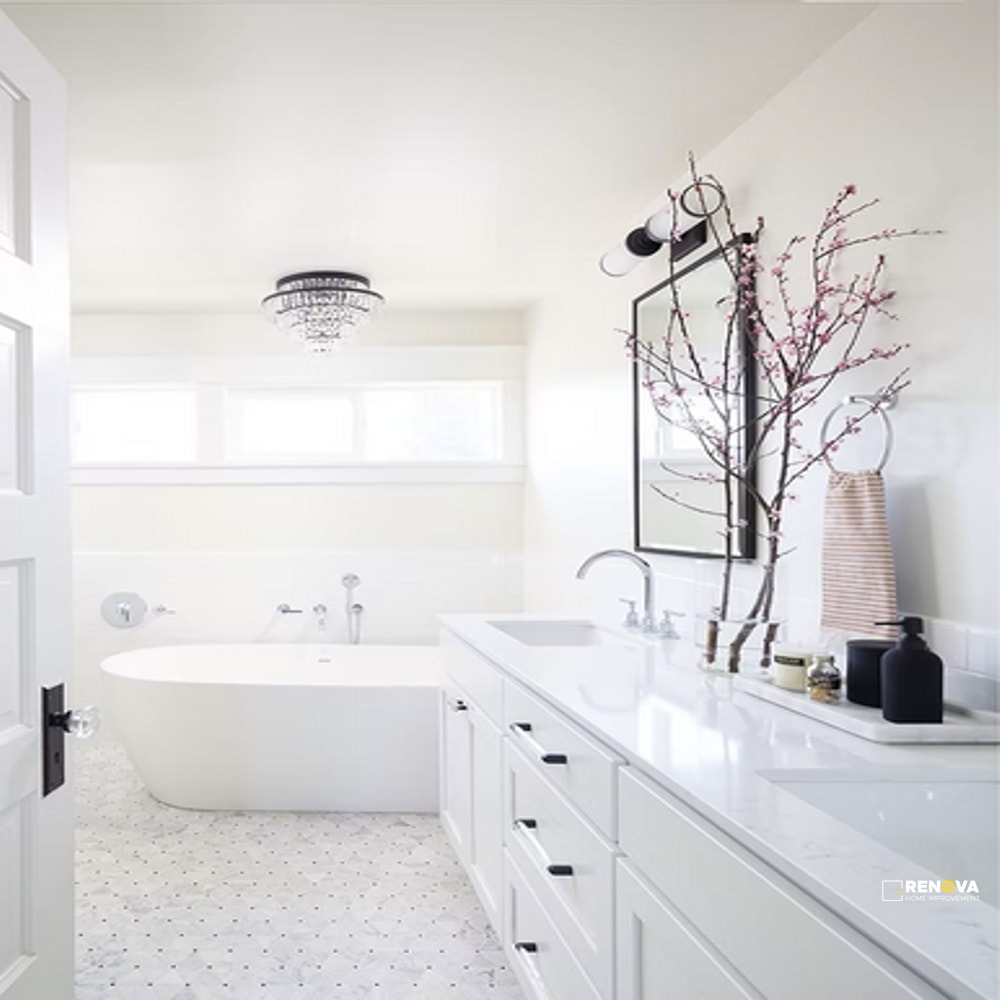 BIANCO CARRARA W/ NERO DOTS GENERATION Z SOFT TRIANGLES MOSAIC - 4