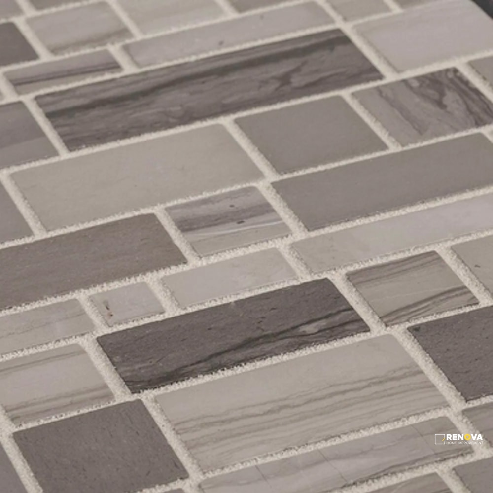 CHAPTER 3 - STREAM STONE MODERNA PATTERN MOSAIC 12-3/8" X 12" - 4