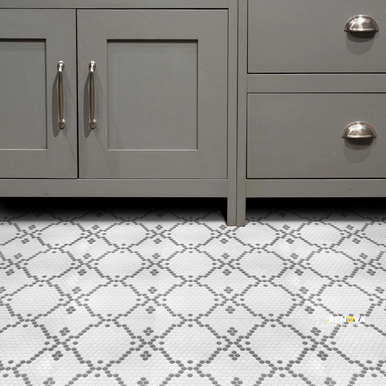 GEOMETRO 2.0 GLASS MATTE HEXAGON MOSAIC 13" X 13" - 3