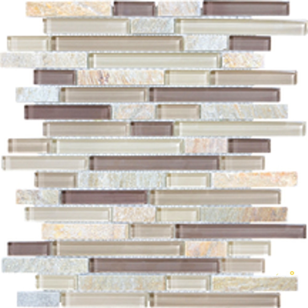 PIETRA ART BLISS COTTON WOOD RANDOM SIZE PATTERN LINEAR MOSAIC - RSP5/8
