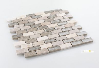 SWISS BRICK MOSAIC 11.75" X 11.75" - 2