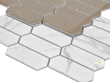 PICKET STATUARIO MATTE MOSAIC 10.25" X 13.5" - 7