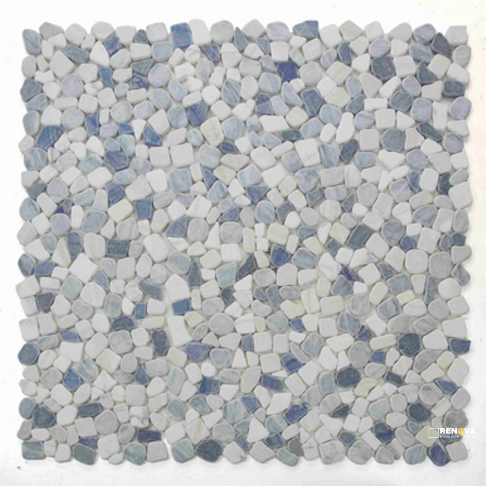 RIVER STONE ROYAL SAPPHIRE MOSAIC 12" X 12" - 2