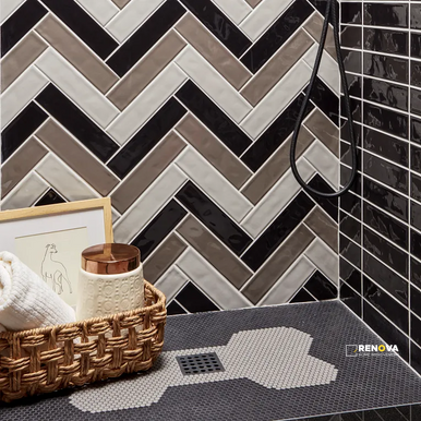 GEOMETRO 2.0 GLASS MATTE HEXAGON MOSAIC 12" X 12" - 7