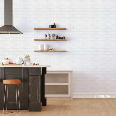 CHAPTER ES - ESSENTIALS WHITE GLOSS FIELD TILE 3" X 6"