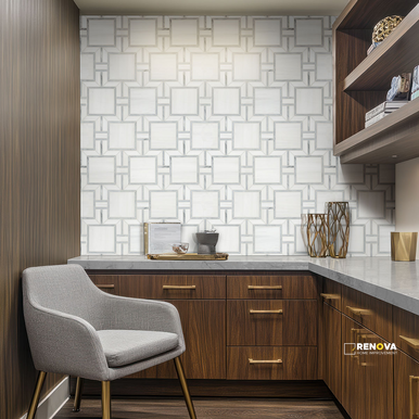 BIANCO DOLOMITE ALANA POLISHED MOSAIC - 2