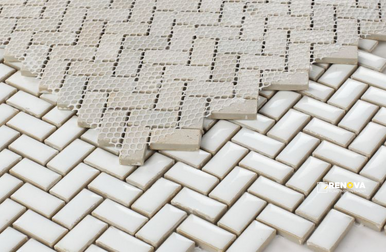 TANGO WHITE MOSAIC 11.25" X 12.75" - 2