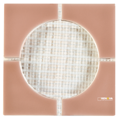 CROSSVILLE CURSIVE ROSE GOLD 6X6 4 CORNER MOSAIC GLOSS - 2