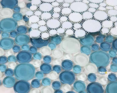 LADY OCEAN MOSAIC 10.75" X 10.75" - 2